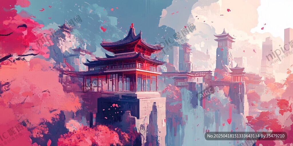 夢幻古風建筑 浪漫景致