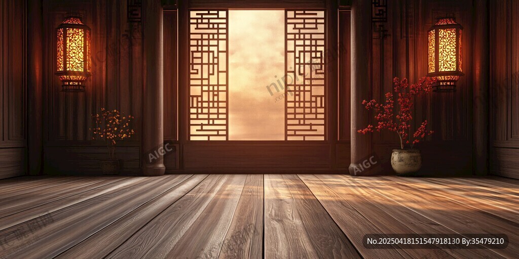 中式古風房間的靜謐之景