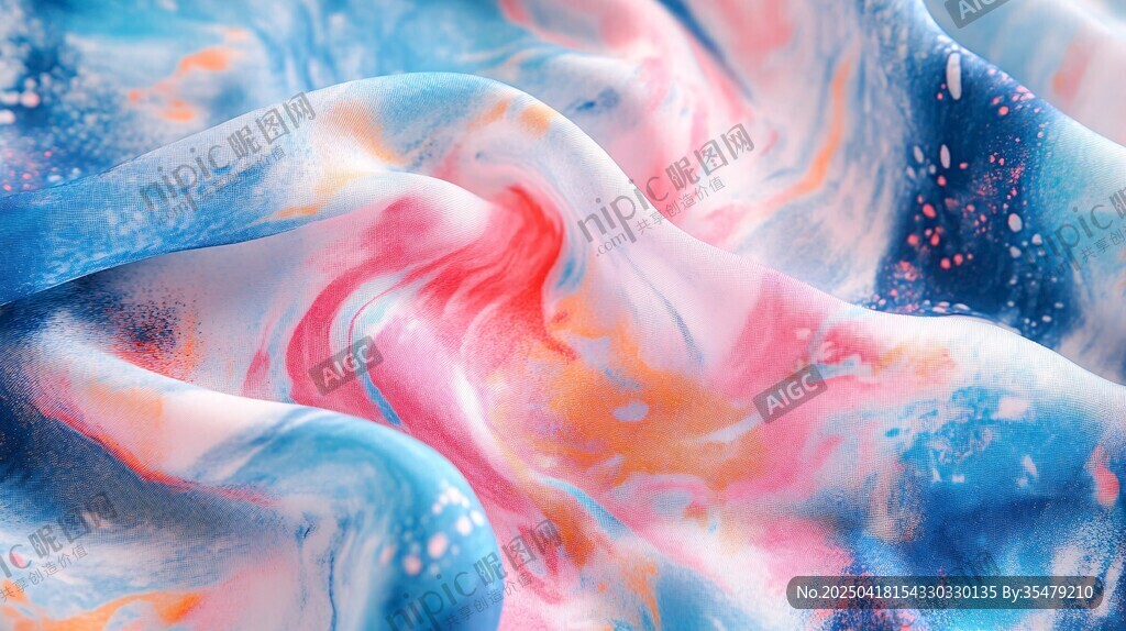 夢(mèng)幻絢麗的多彩流體紋理