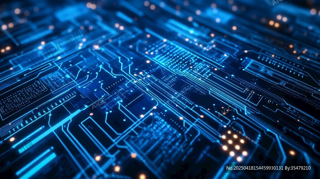 科技感十足的電路板圖案