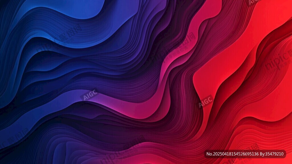 绚丽渐变波浪抽象背景图 绚丽渐变波浪抽象背景图