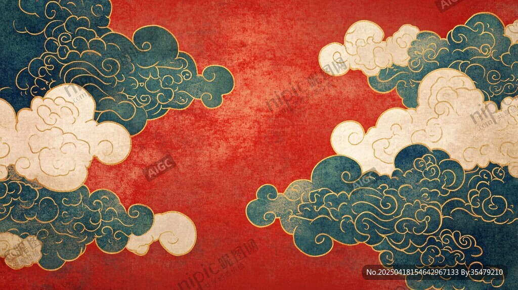 中式古典云纹背景图 中式古典云纹背景图