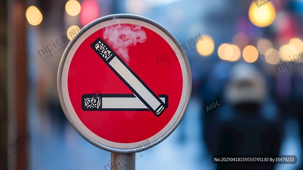 街頭禁止吸煙標志