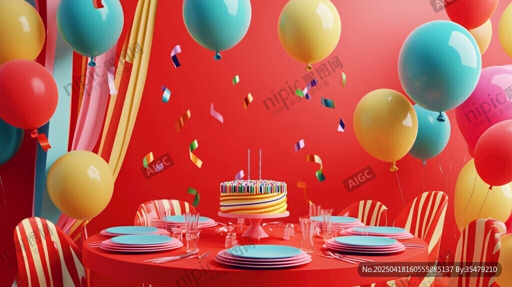 歡樂(lè)生日派對(duì)場(chǎng)景布置