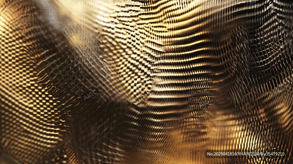 金色波紋紋理抽象藝術(shù)圖