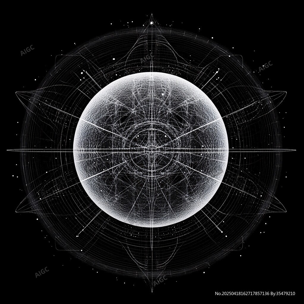 神秘幾何星球圖案設(shè)計(jì)