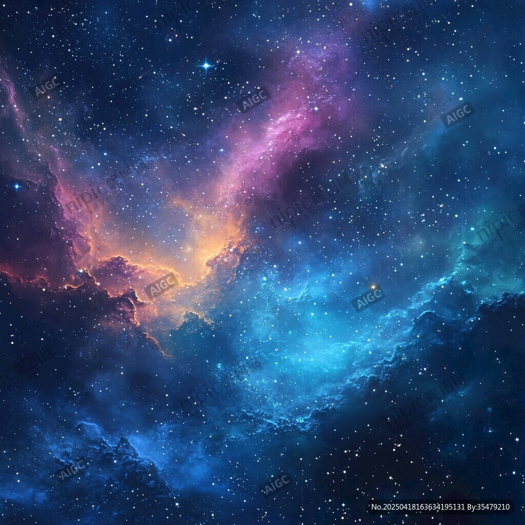 夢幻絢爛的宇宙星空圖景
