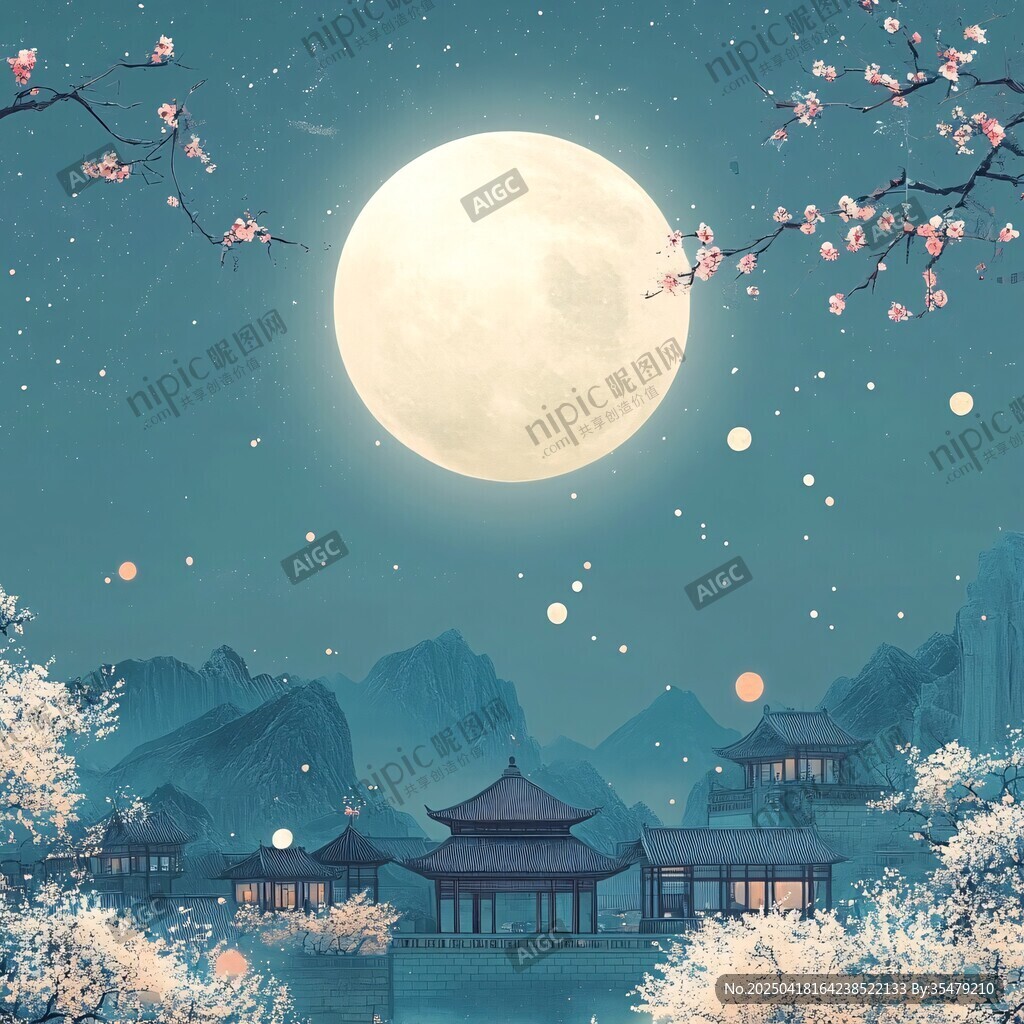 月夜古風(fēng)景
