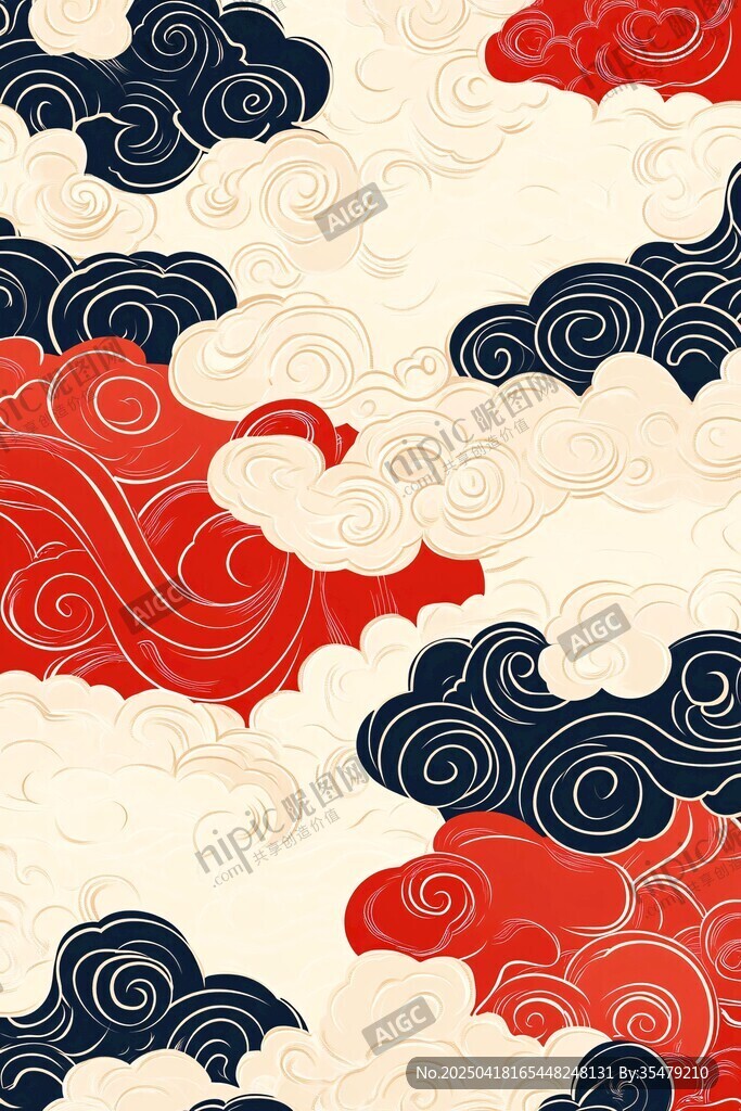 中式傳統(tǒng)云紋圖案設(shè)計(jì)