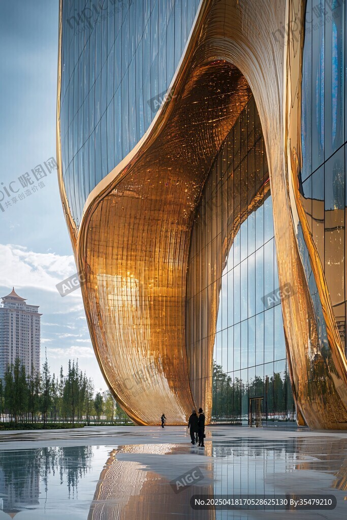 現(xiàn)代藝術感的異形建筑外觀