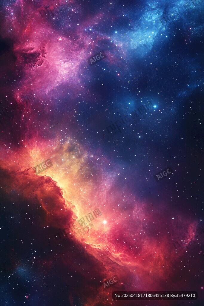 夢(mèng)幻絢麗的浩瀚星云