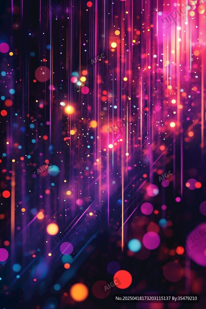 夢幻炫彩粒子背景特效