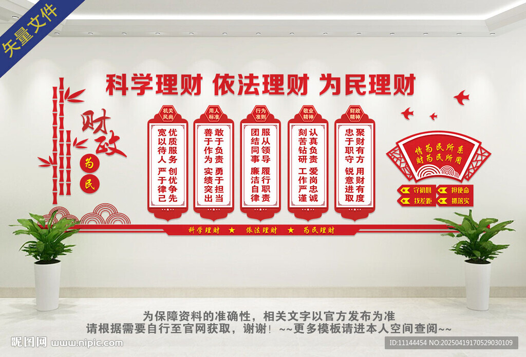 財政文化墻