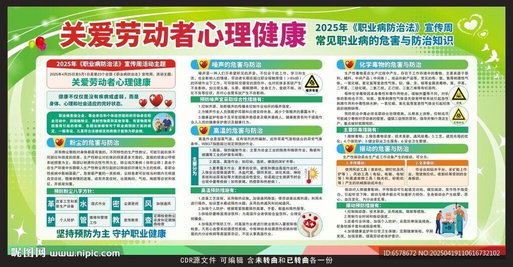 職業(yè)病防治法宣傳周宣傳欄
