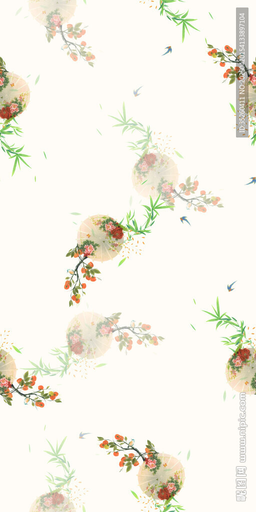 水彩花鳥