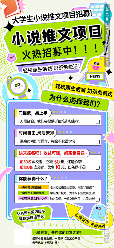 網絡兼職海報