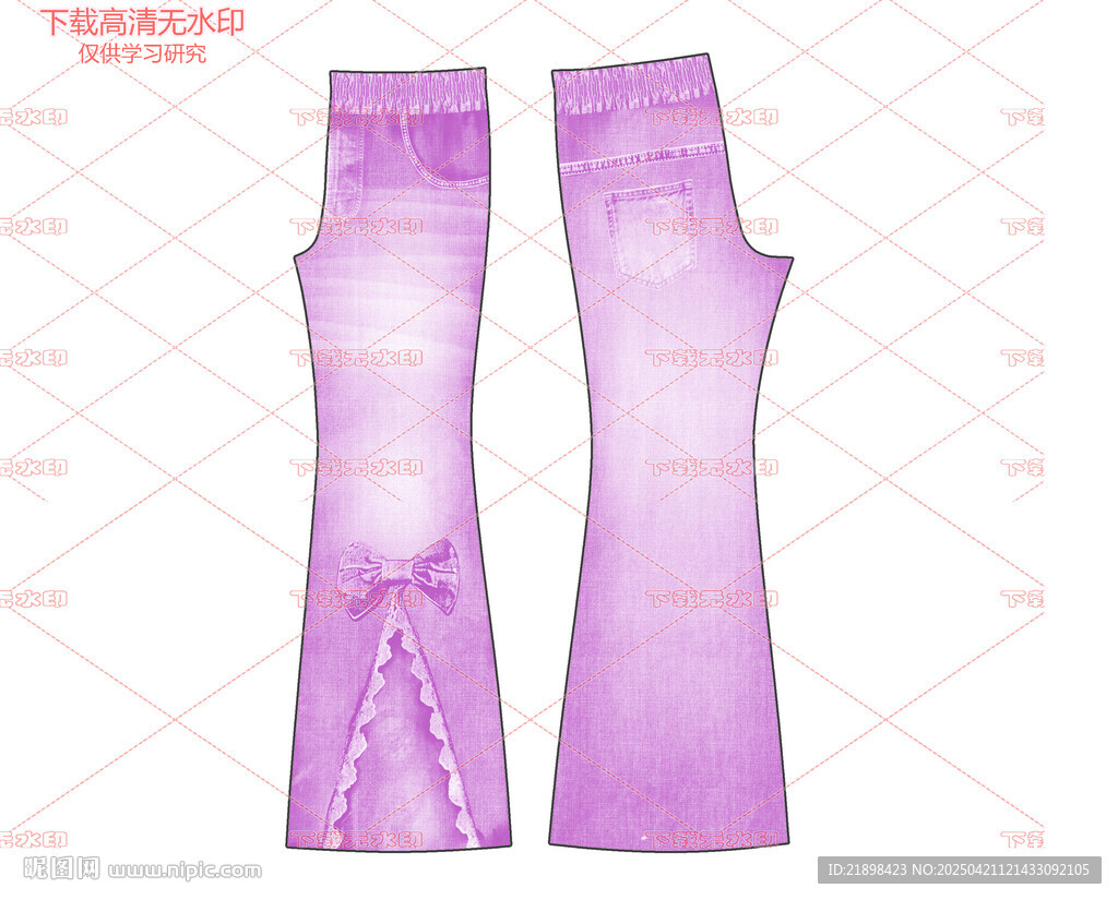 印花  牛仔褲  高清