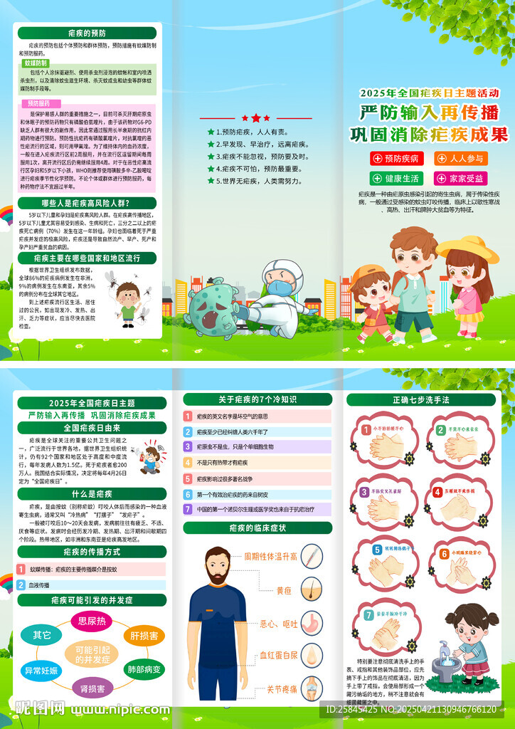 2025年全國瘧疾日折頁