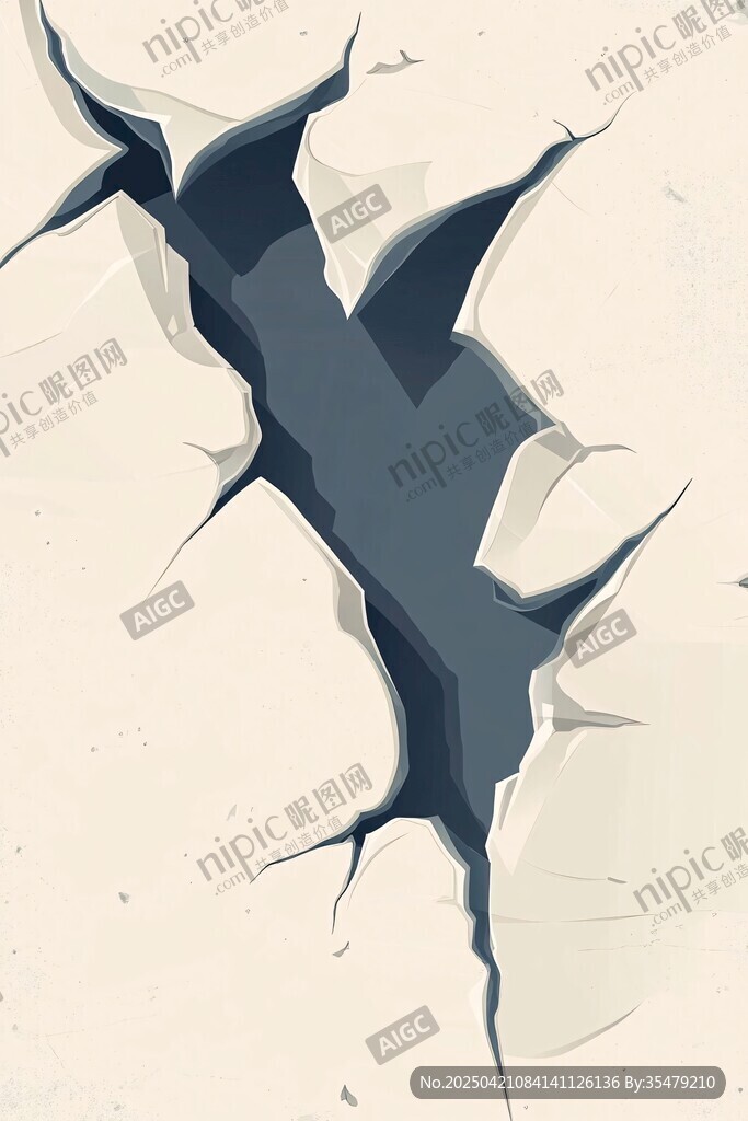 地面開裂景象