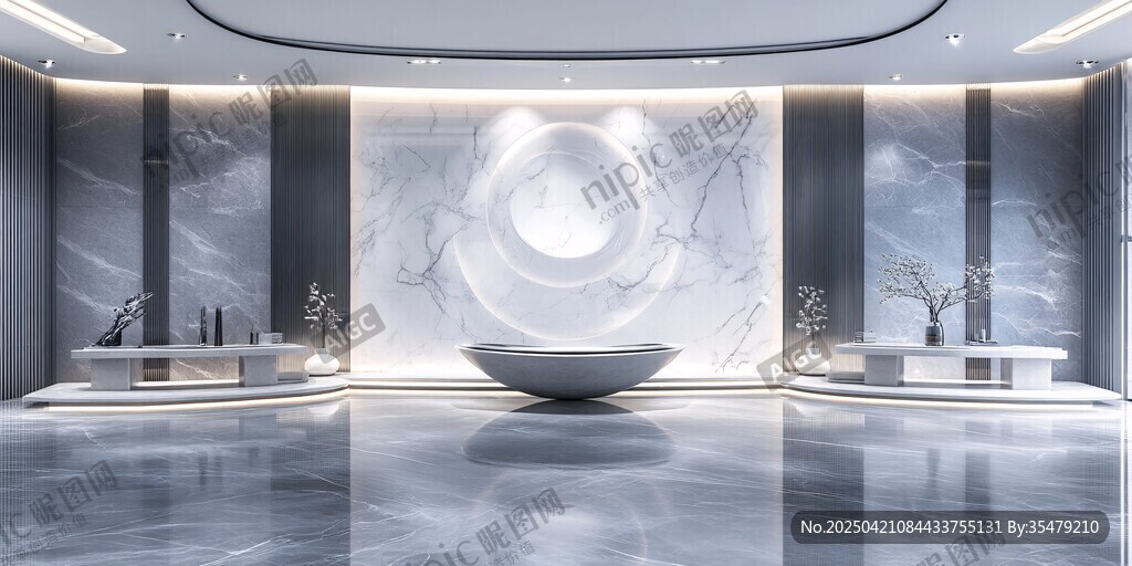 現代奢華大理石風格大廳