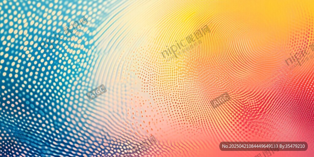 多彩漸變波點抽象背景圖
