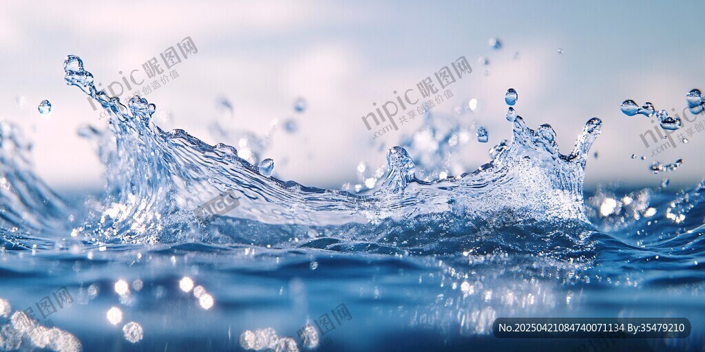 水花飛濺的靈動(dòng)瞬間