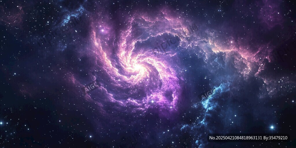 夢幻絢麗的宇宙漩渦景象
