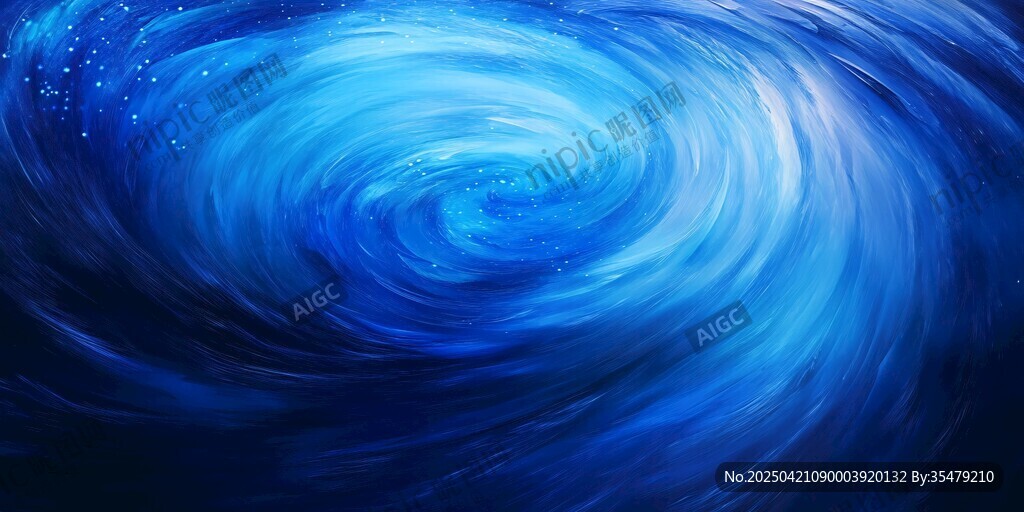 藍(lán)色夢幻旋渦星空背景圖