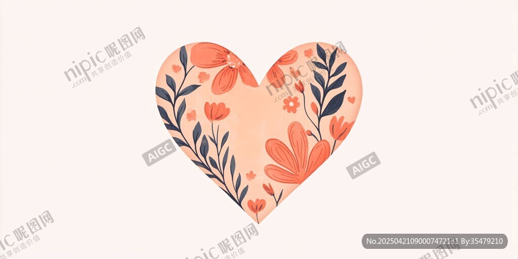 愛(ài)心花卉圖案設(shè)計(jì)