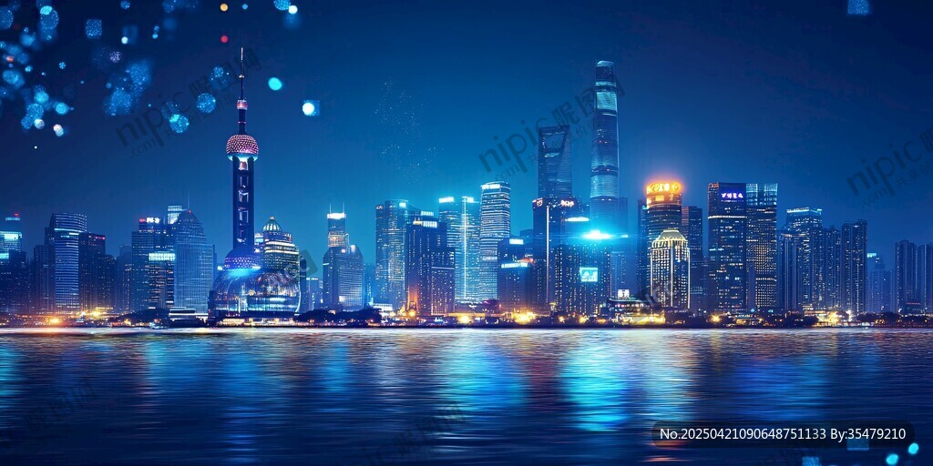璀璨魔都夜景