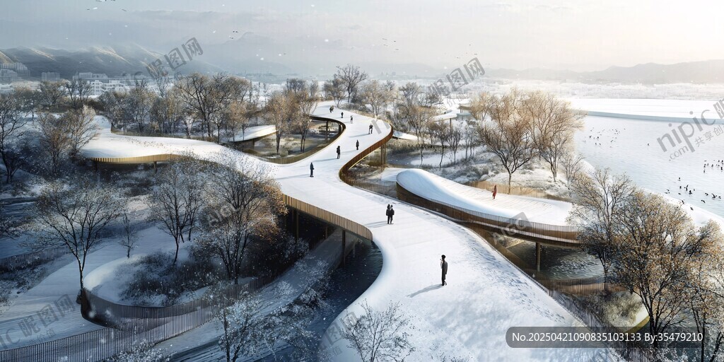 雪覆棧道 冬日靜謐漫步之地