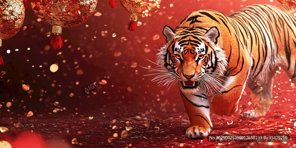 虎年祥瑞 猛虎賀歲迎新春