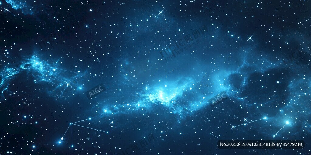 夢幻星空宇宙背景圖