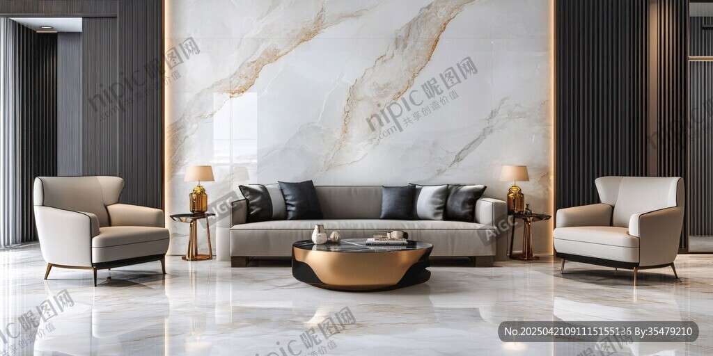 現(xiàn)代簡約風(fēng)豪華客廳空間