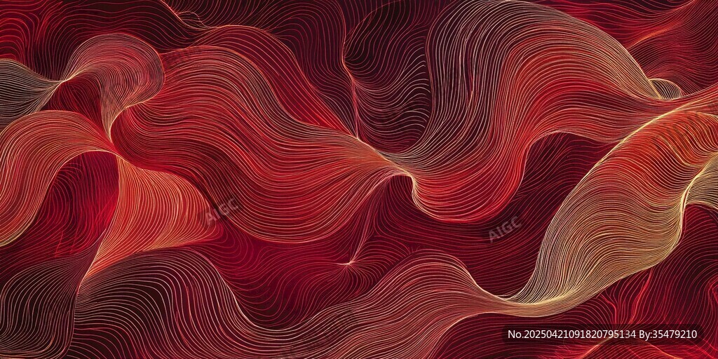 紅色動(dòng)感線條抽象藝術(shù)背景