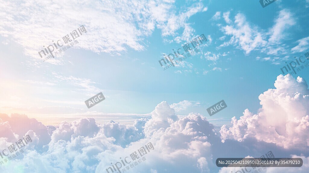 夢幻云海藍天美景