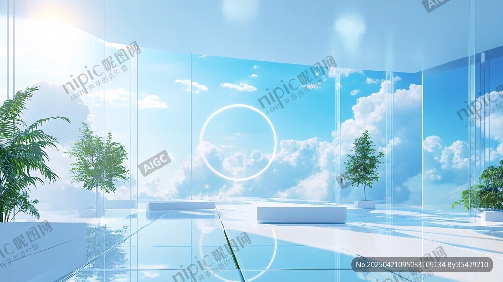 夢幻云端室內(nèi)空間場景
