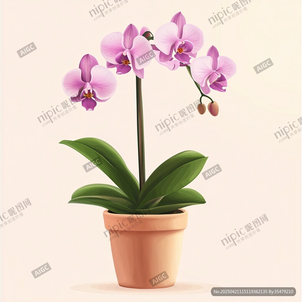 盆栽蝴蝶蘭 清新雅致花卉