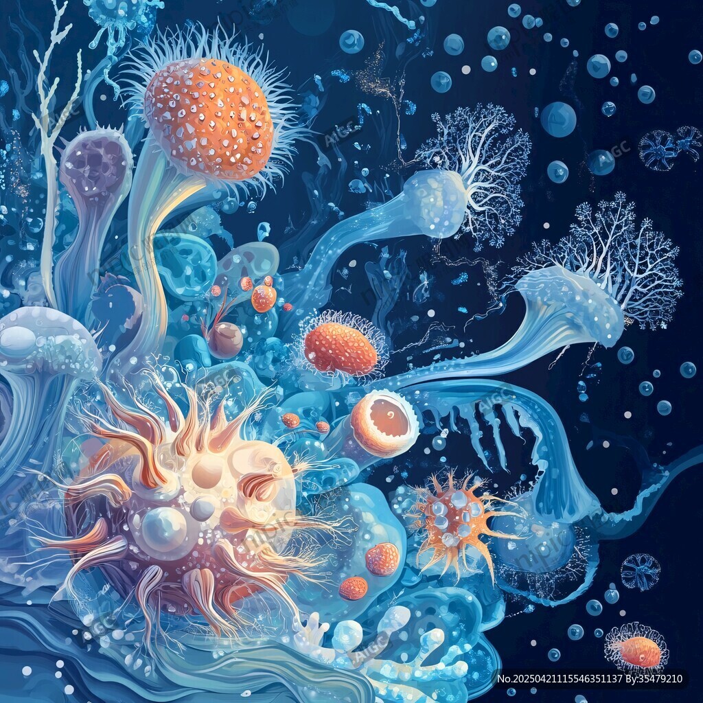 夢幻海底微生物奇妙景象