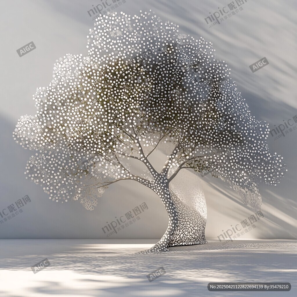 夢幻粒子樹 獨特藝術造型