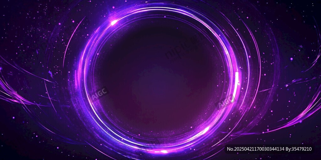 夢(mèng)幻紫環(huán)科技風(fēng)背景圖