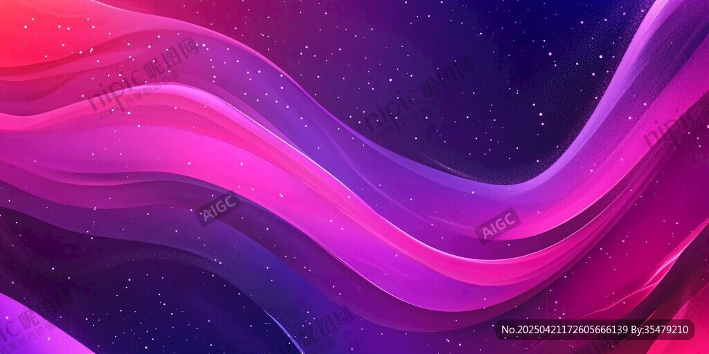 夢幻漸變流體星空背景圖