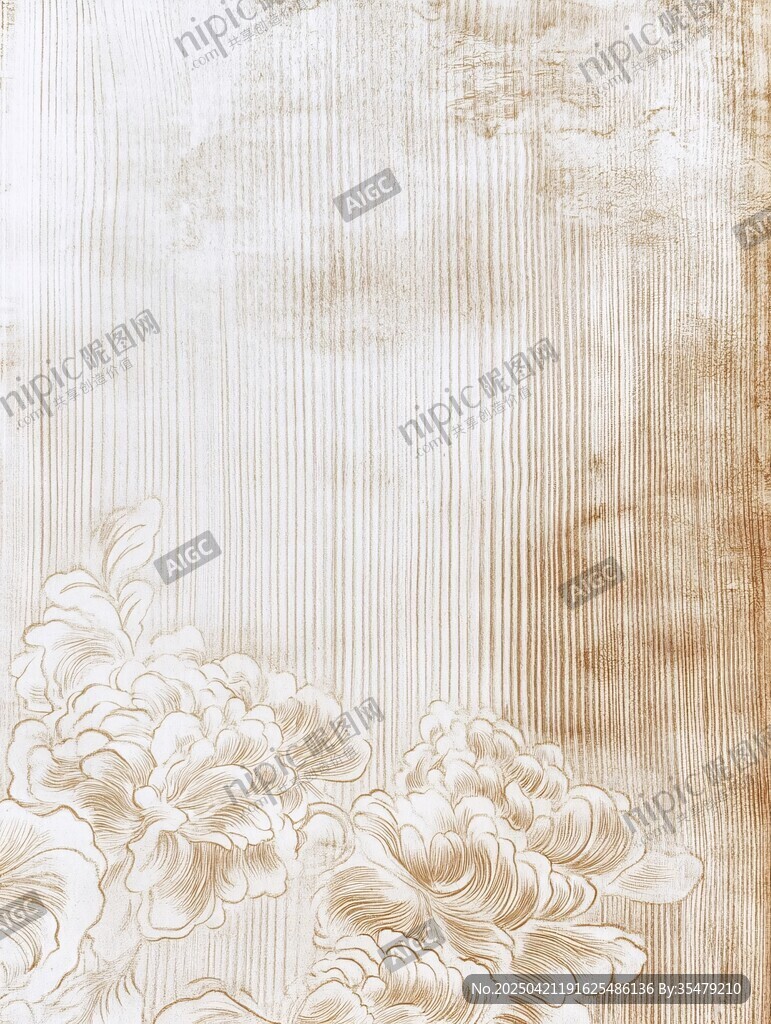 中式花卉紋理背景圖案