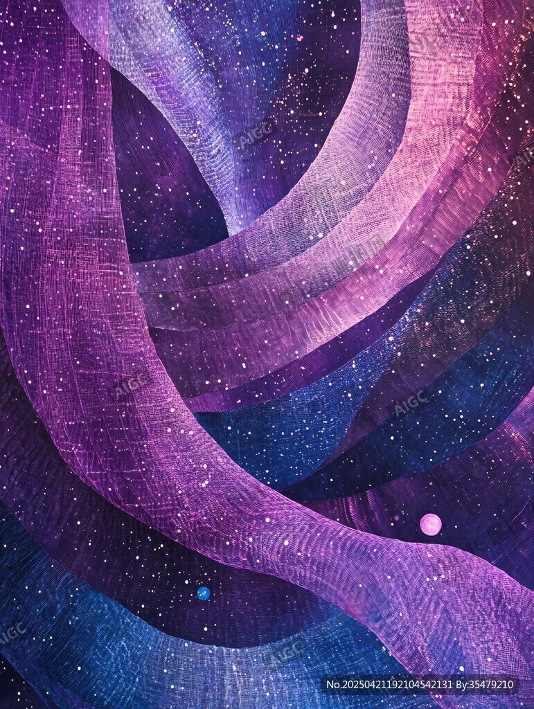 夢幻紫色宇宙漩渦景象
