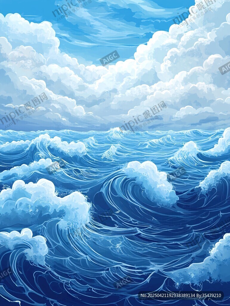 夢幻海洋與翻涌的云朵