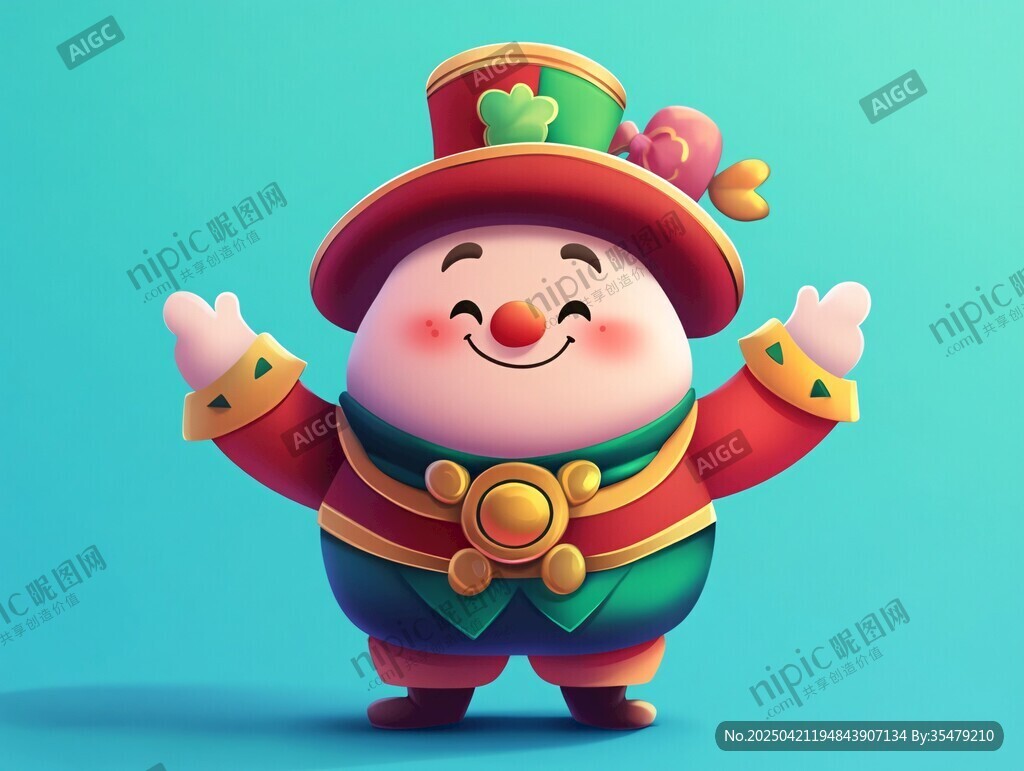 可愛小丑形象 歡樂登場(chǎng)