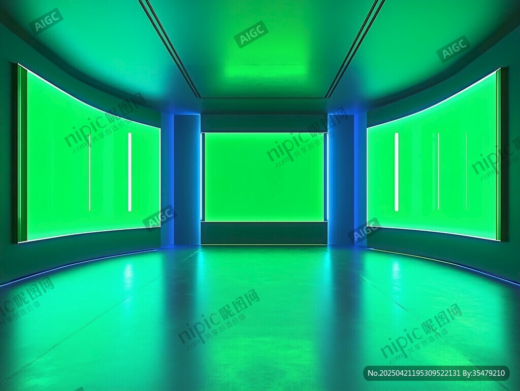 綠幕演播室空間場景展示