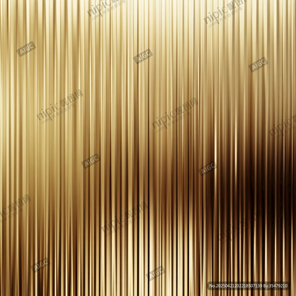 金色豎條紋金屬質感背景