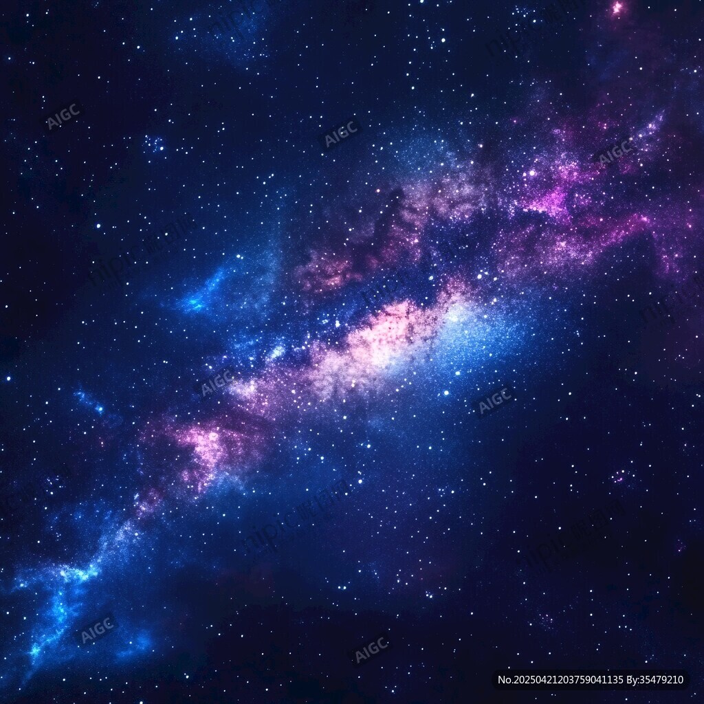 夢幻絢麗的深邃星空圖景