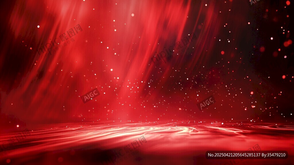 紅色夢(mèng)幻炫光背景特效